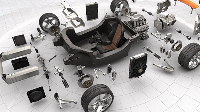 Exploded view showing vehicle components. Take advantage of virtual prototyping to predict system nvh performance.