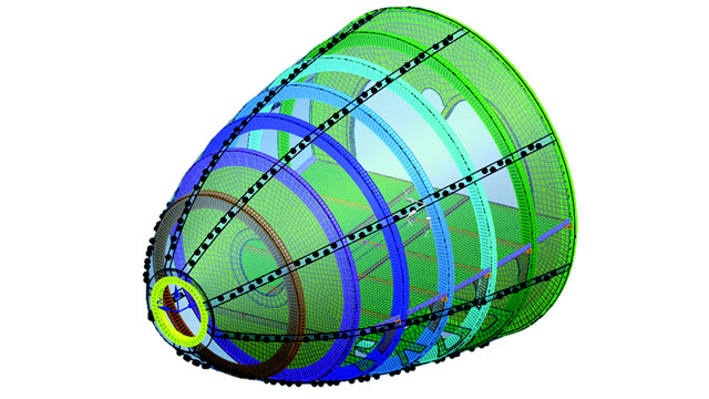 Meshing submarine section 640x360v2 tcm27 24671 - Oprogramowanie Siemens Simcenter 3D