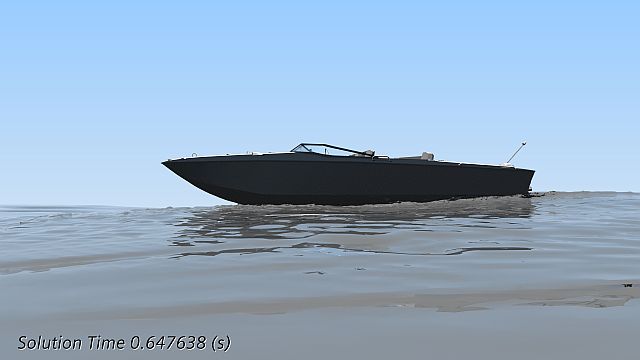 CFD simulation of speedboat