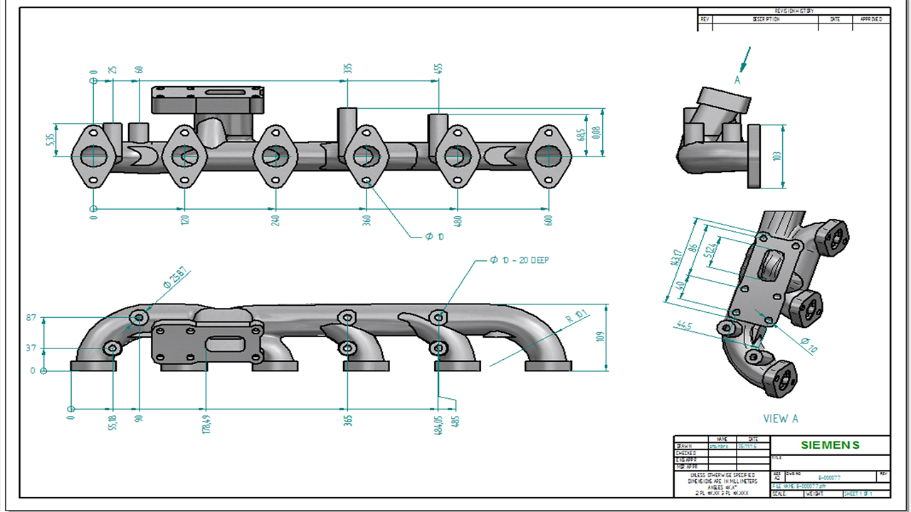 cad model drawing