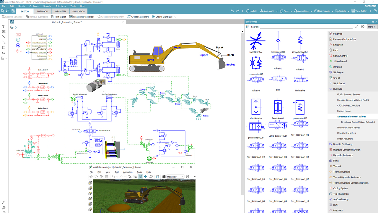Hydraulic Control Systems with Simcenter Amesim Curriculum Package