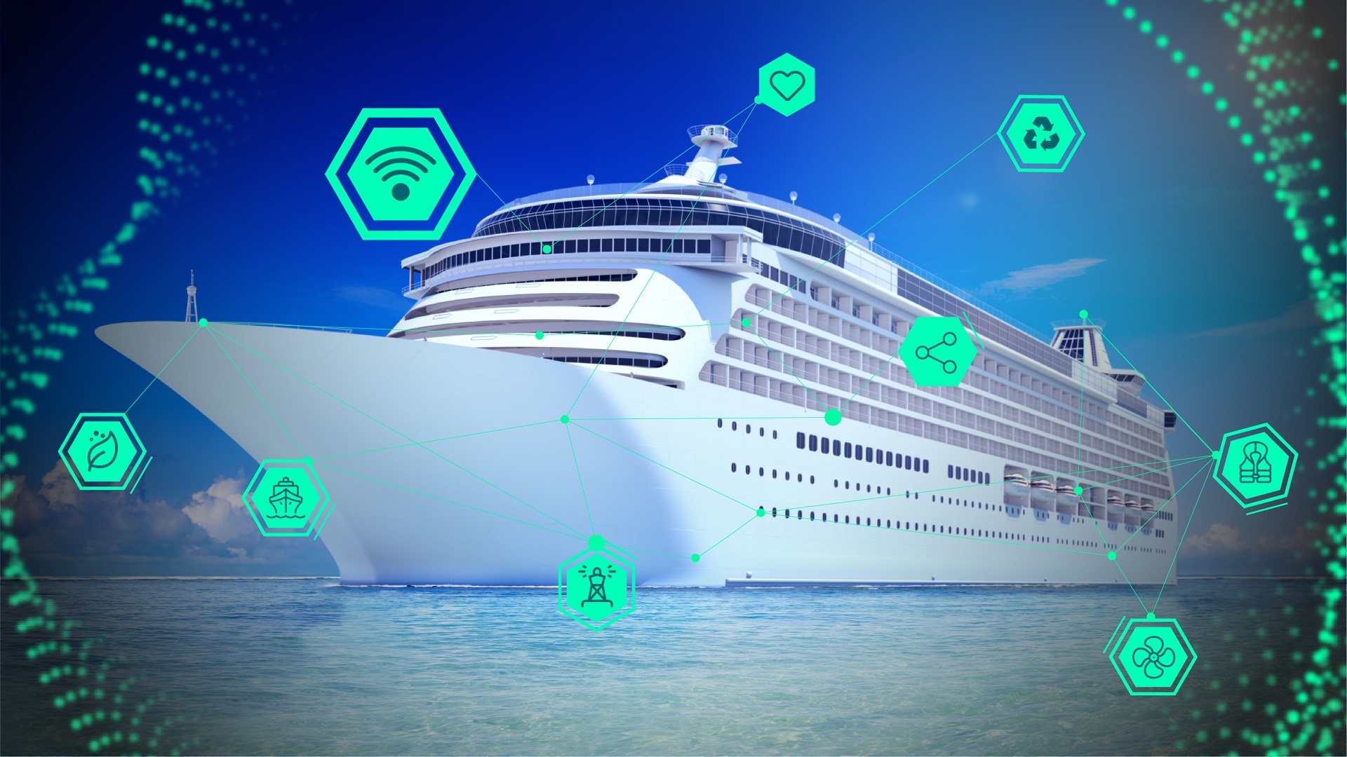 IoTと解析を活用し、航行中のスマート船舶から収集したデータを解析することで、運航会社は稼働時間と収益を最大化できます。  