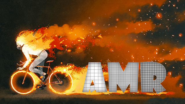 Combustion simulation – A cyclist’s guide to clean air with adaptive mesh refinement