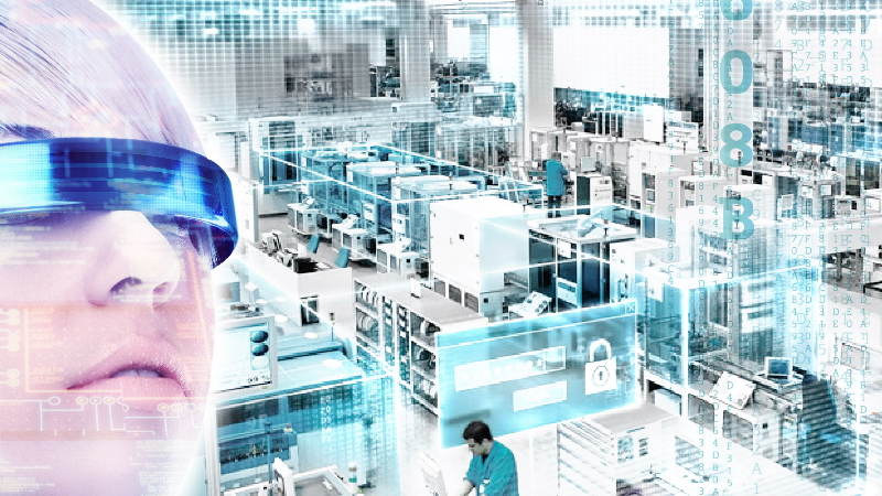 Futuristic vision lady for virtual Factory Operations-Siemens