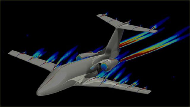CFD optimization of the Eclipse business jet