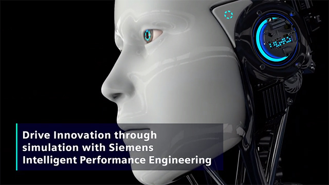 Up close visual of a robot's face